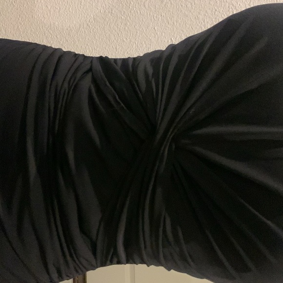 Laundry black ruched bodycon dress size XS/S - Picture 2 of 5
